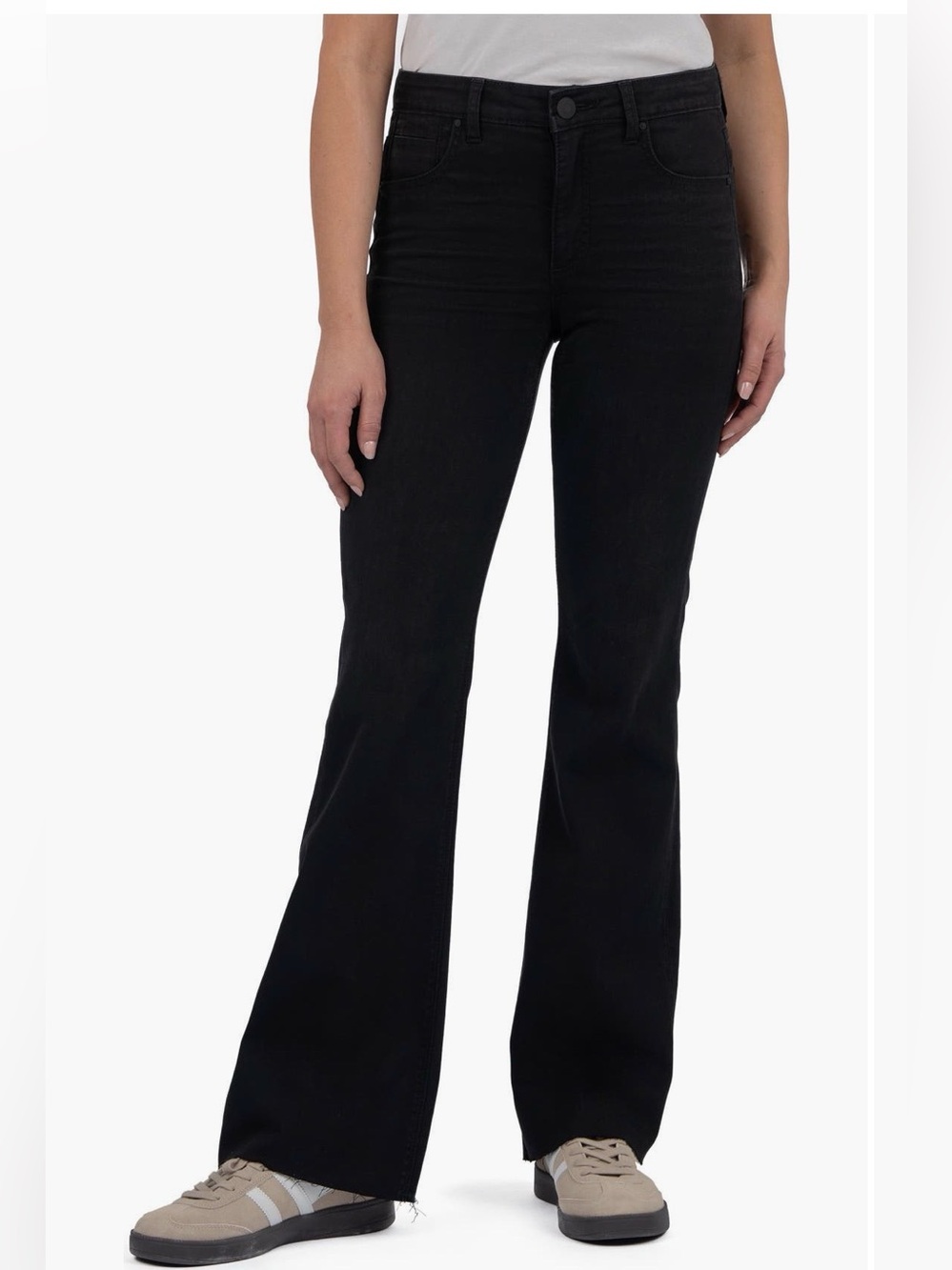 Kut From The Kloth Stella Fab Ab Flare High Rise Black Size 10